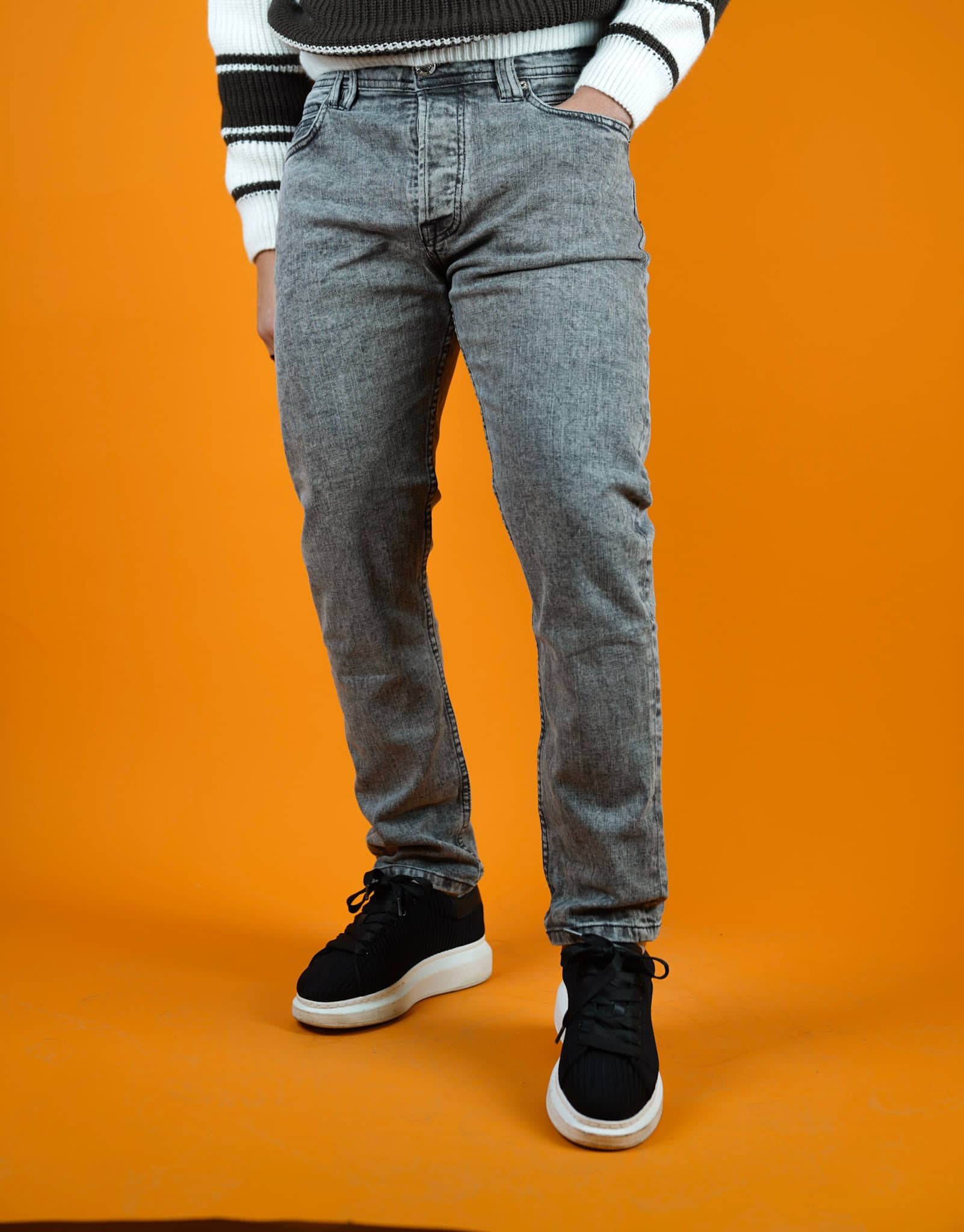 SLIM FIT TAPERED VAN 03 GRIS CHIFOUNE