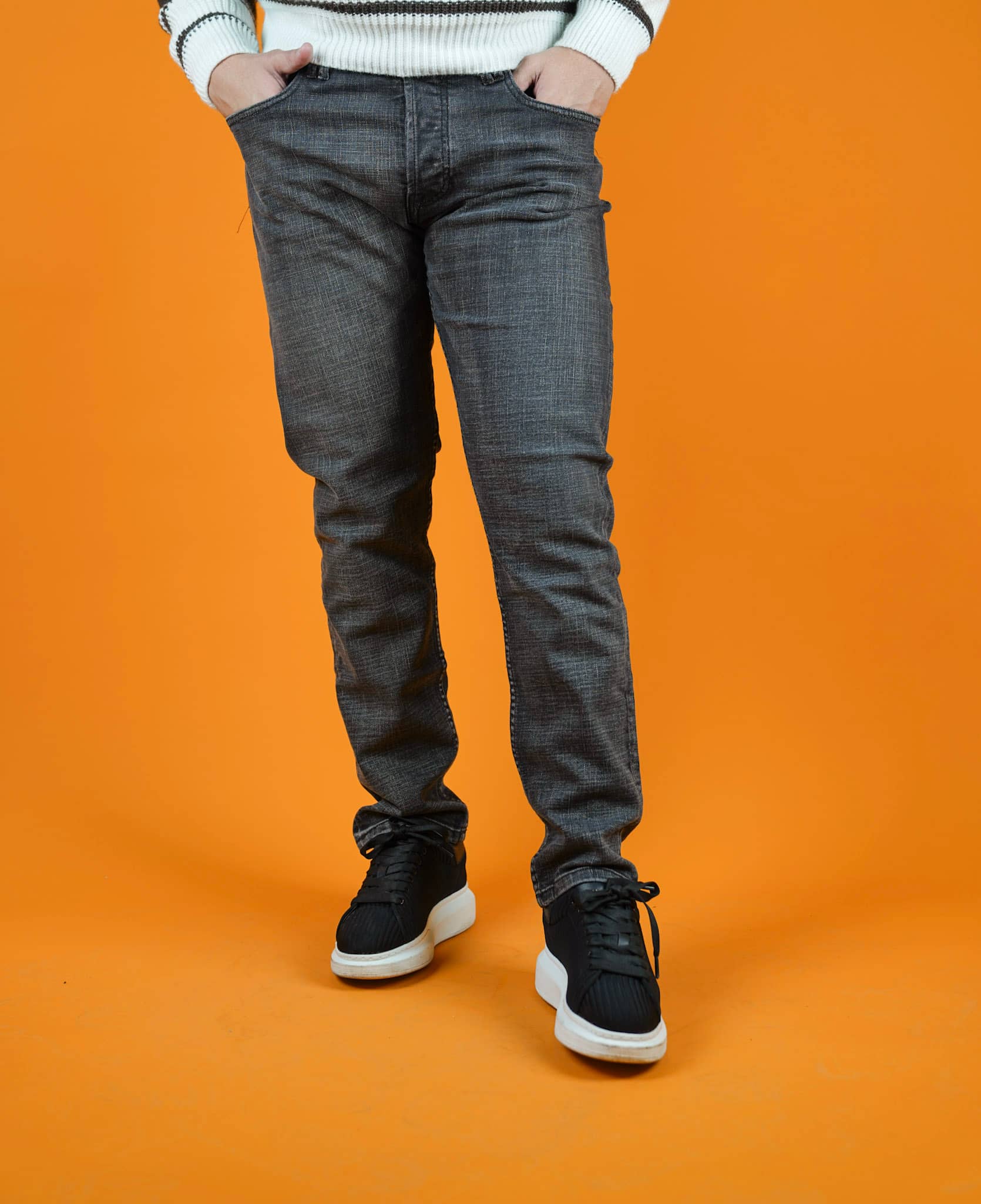 SLIM FIT TAPERED VAN 03 GRIS RACLAGE