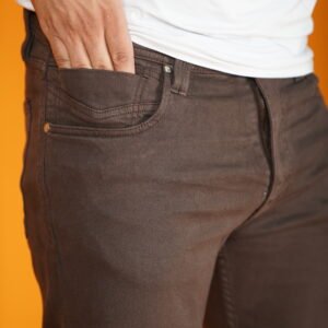 STRAIGHT FIT JACKY JEANS DARK BROWN
