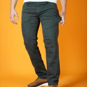 STRAIGHT FIT JACKY JEANS OLIVE GREEN