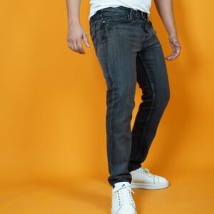 SLIM FIT TAPERED VAN JEANS GRIS NOIR