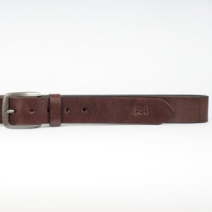 CEINTURE EN CUIR ÉDITION LIMITÉE TABAC